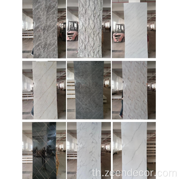 กำแพงสีต่าง ๆ หุ้มหินวัฒนธรรมเทียม